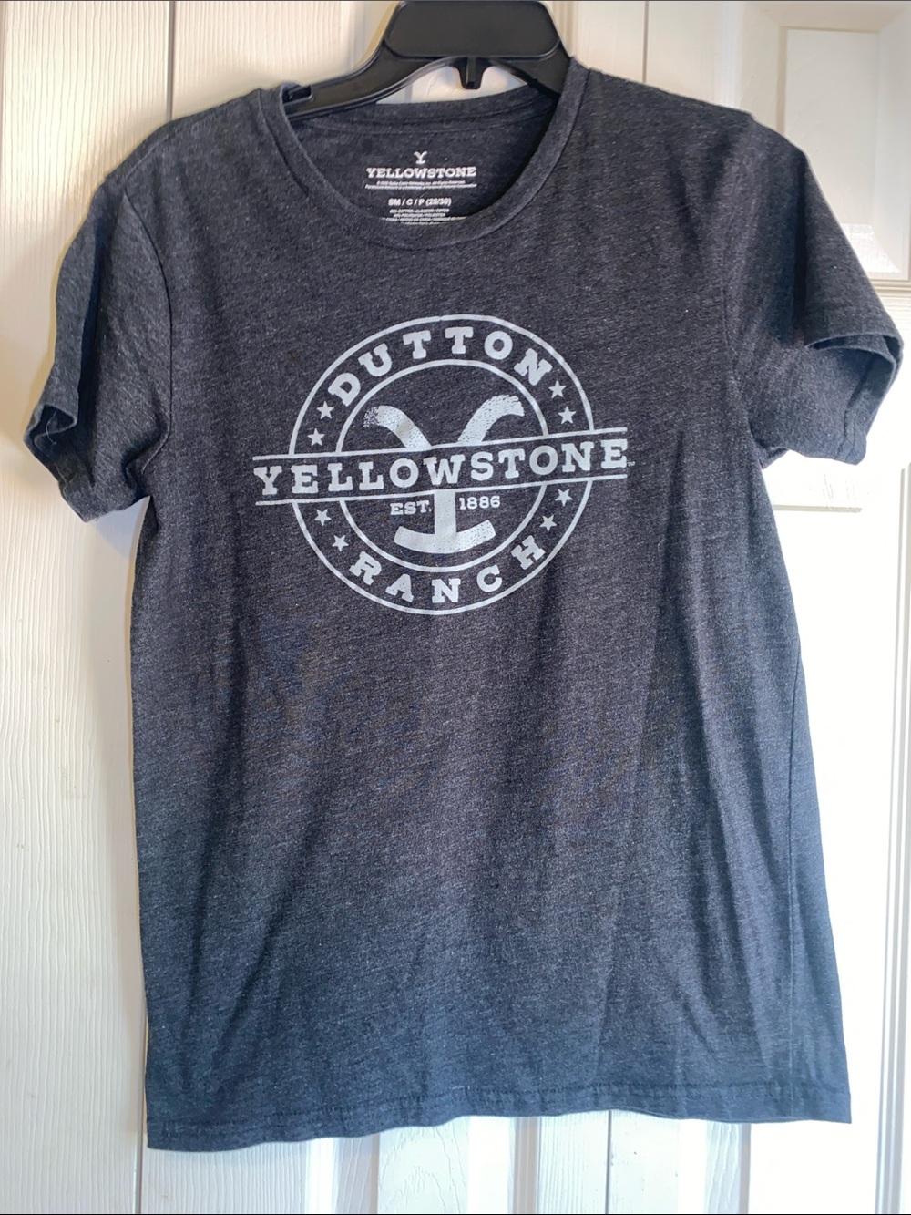 Yellowstone Ranch Short Sleeve Tee - Charcoal